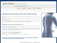 Tablet Screenshot of blanchfieldchiropractic.com.au